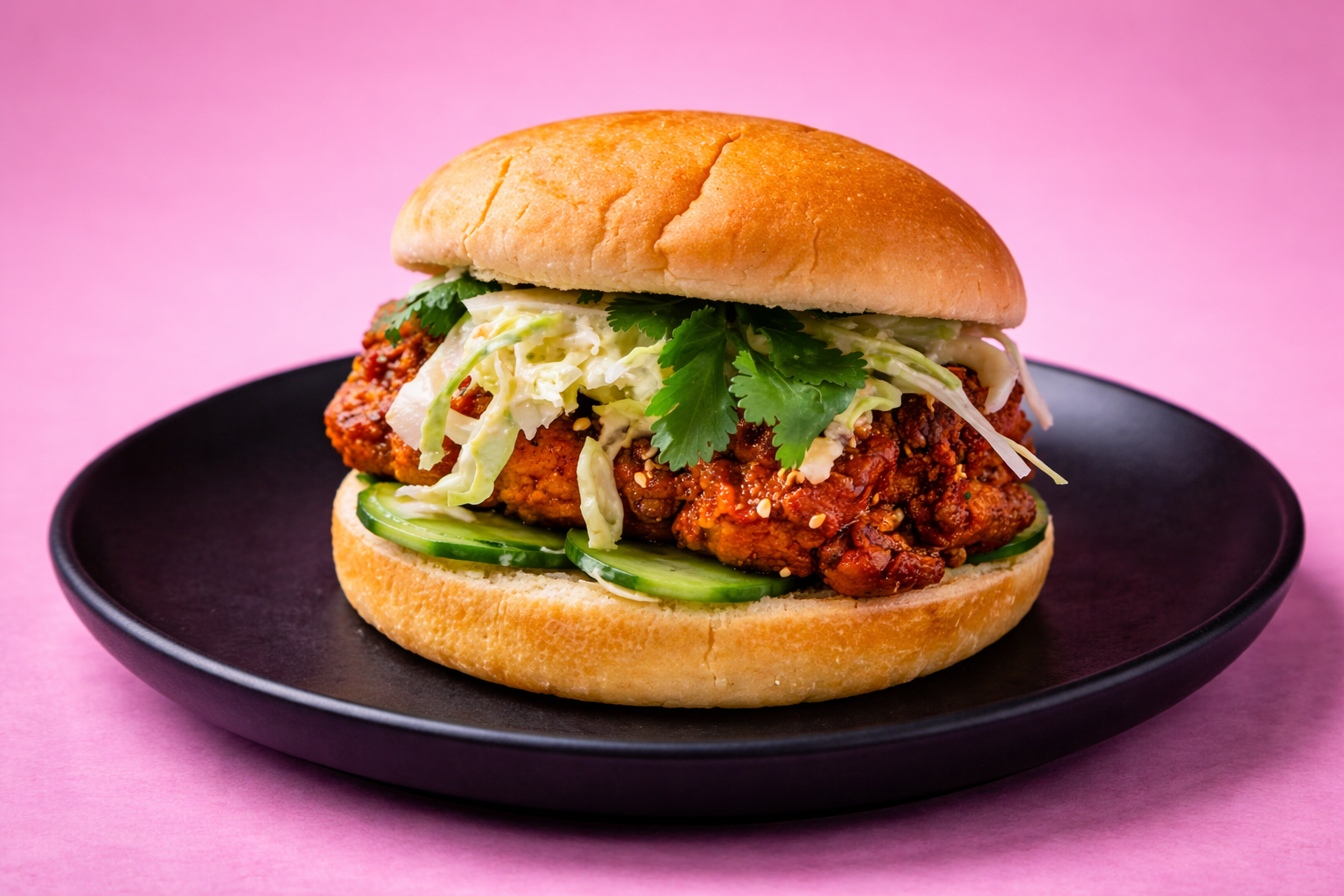 Schezwan Xtreme Crunch chicken Burger